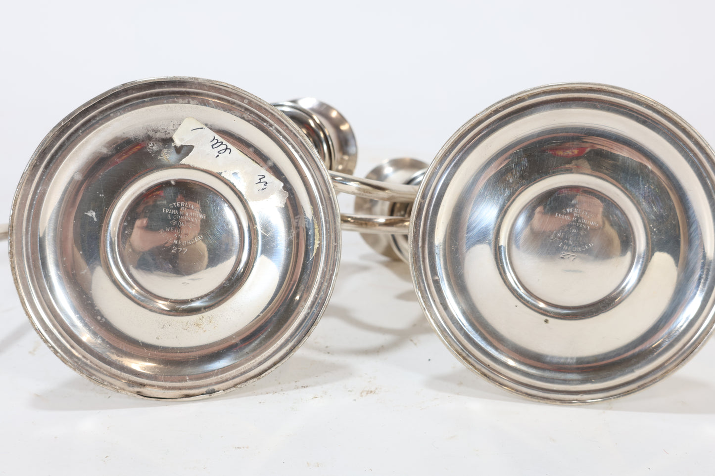 Pair of Frank Whiting Sterling Silver Candelabra