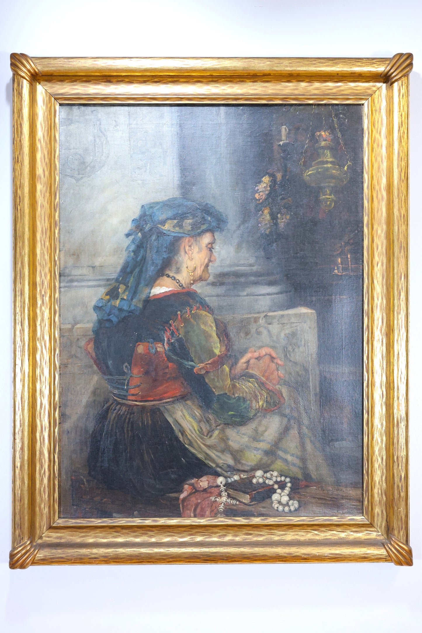 Maria Philips-Weber Painting of a Woman at Prayer