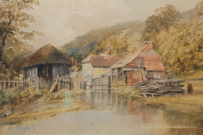 Cottage by the Lake, Signed H. S. Hoyd, 1856