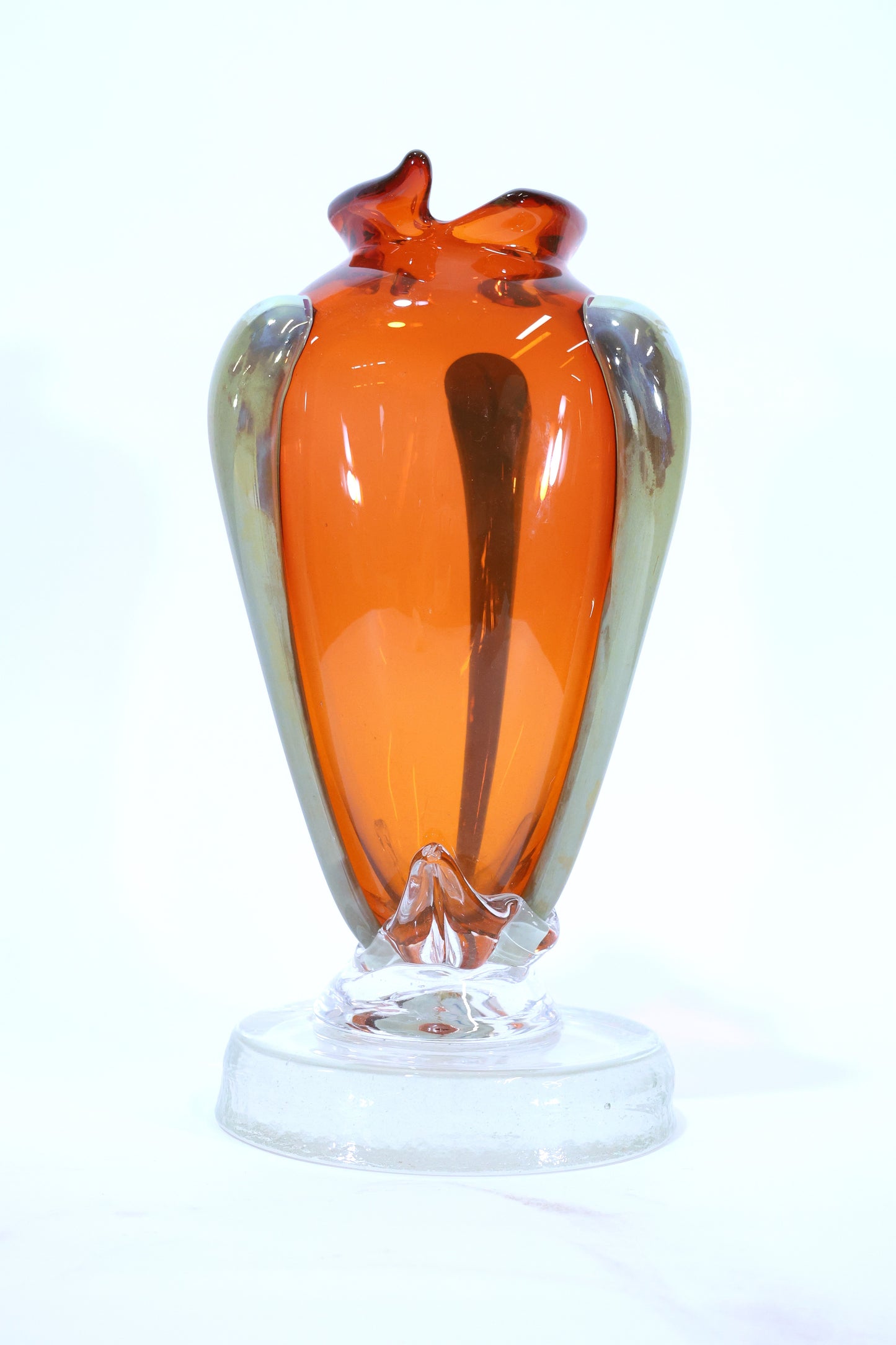 Murano Glass Vase with Applied Accents