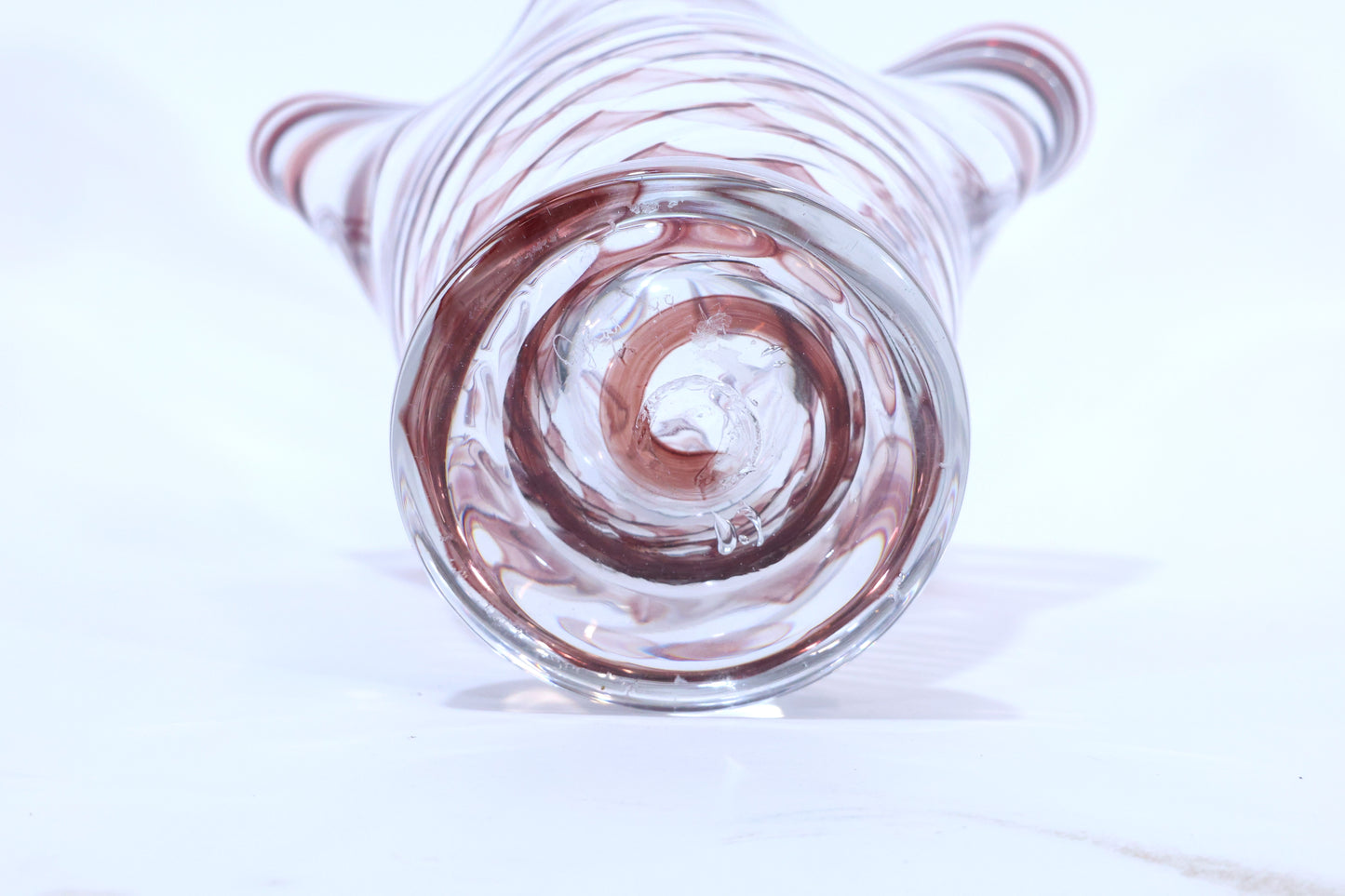 Murano Art Glass Vase with Swirled Decoration