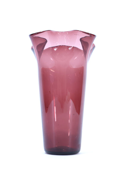 Art Glass Amethyst Vase