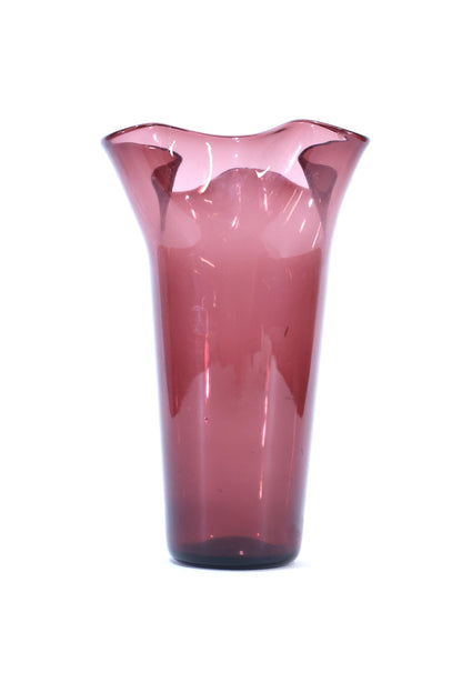 Art Glass Amethyst Vase