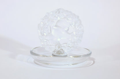 Lalique "Dove of Peace" Frosted Glass Ring Holder