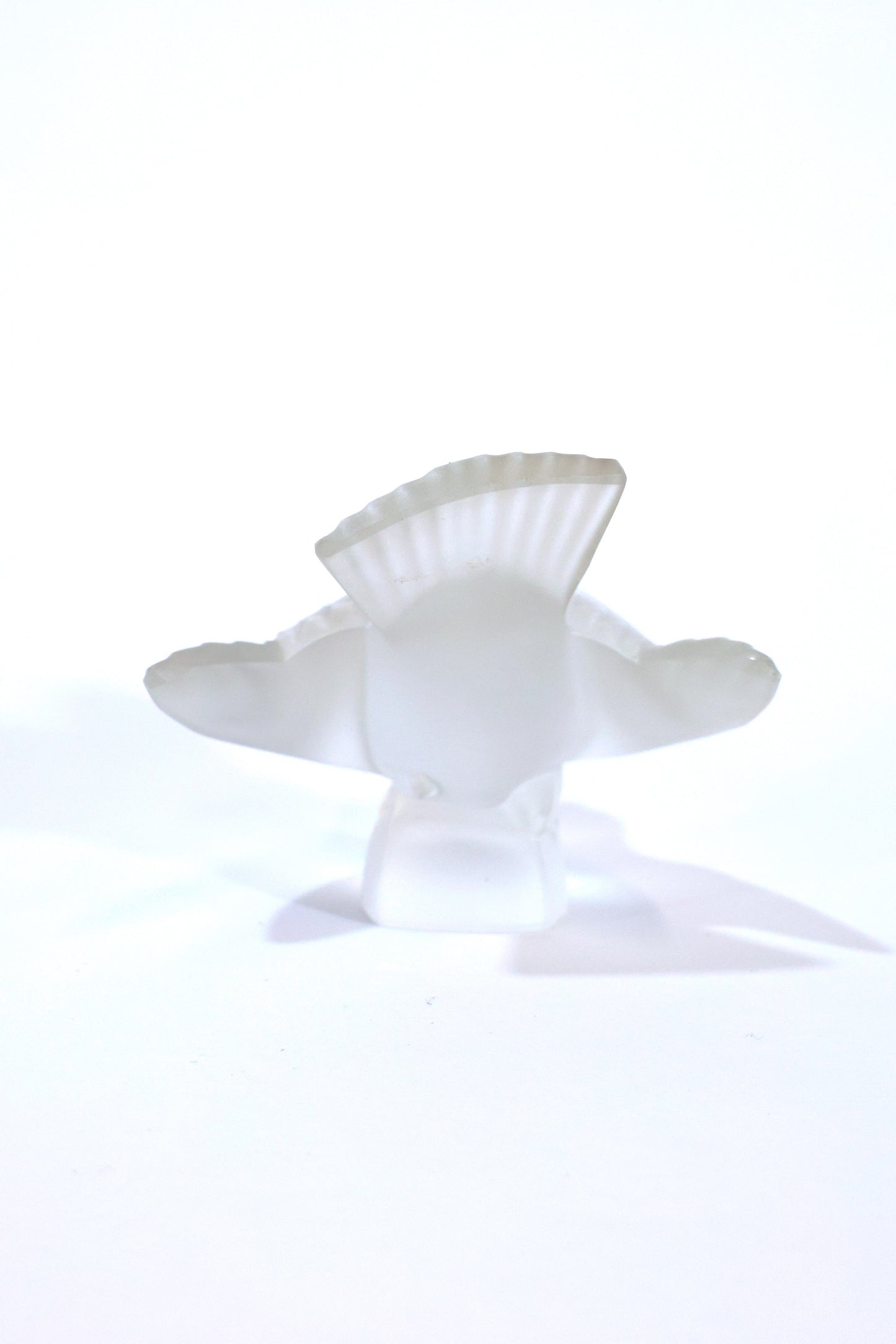 Lalique Frosted Glass Sparrow Figurine