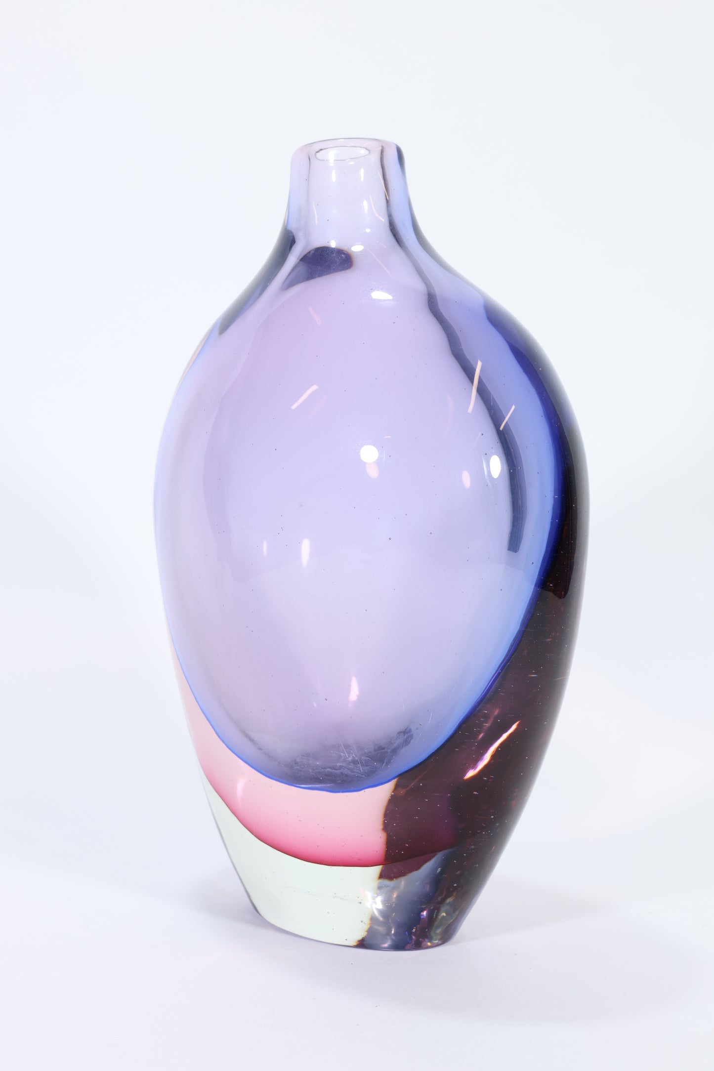 Flavio Poli Rosso Rubino Sommerso Vase for Seguso Vetri d’Arte