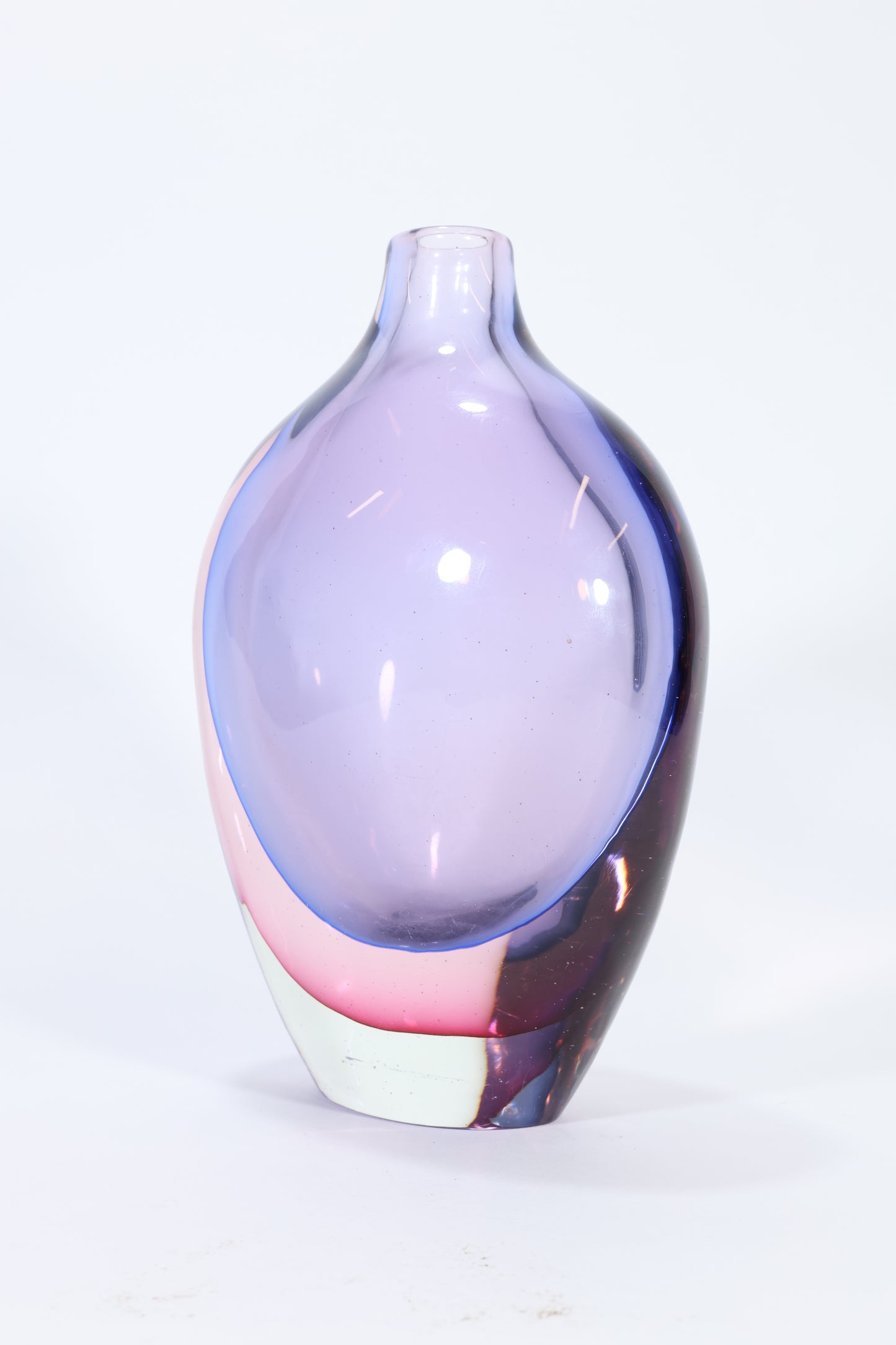 Flavio Poli Rosso Rubino Sommerso Vase for Seguso Vetri d’Arte