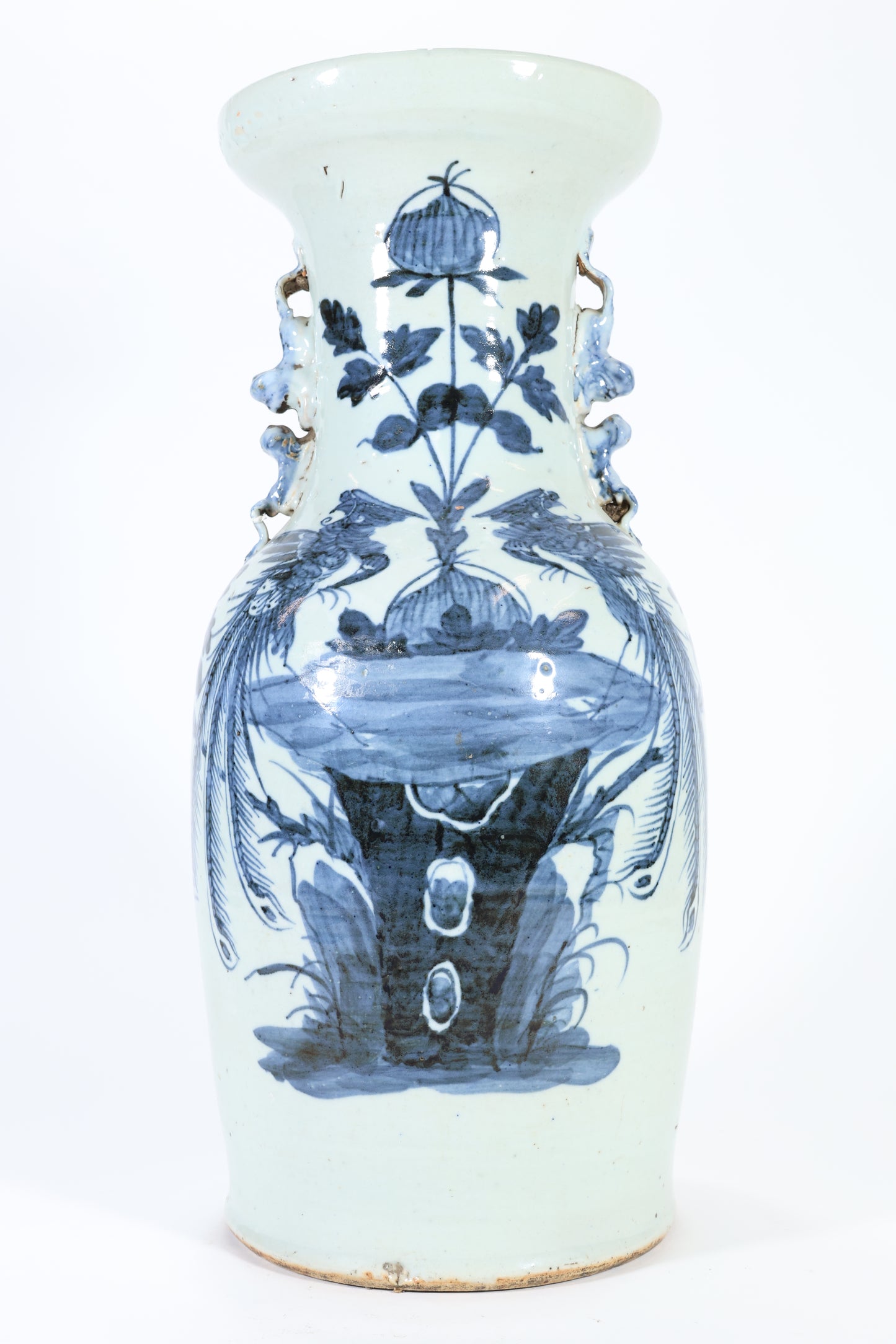 A 19th C. Chinese Porcelain Blue & White Vase