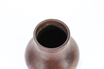 Antique Japanese Patinated Bronze Hu-Form Vase