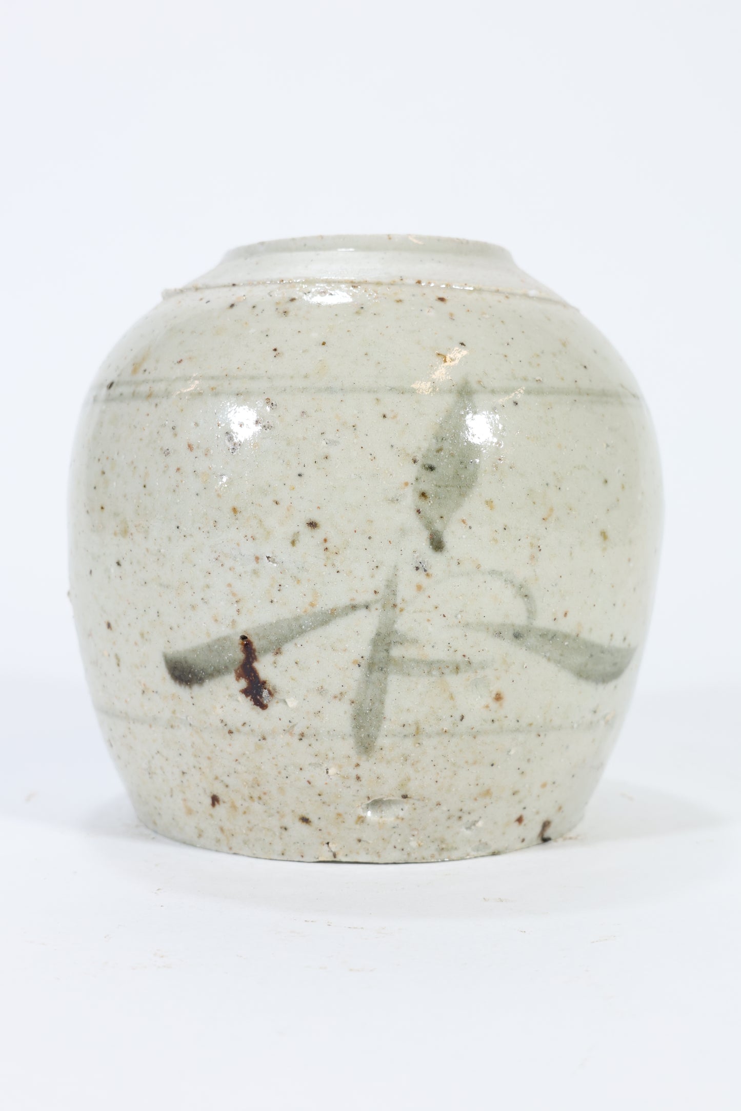 Chinese Stoneware Jar with Brushwork Decoration