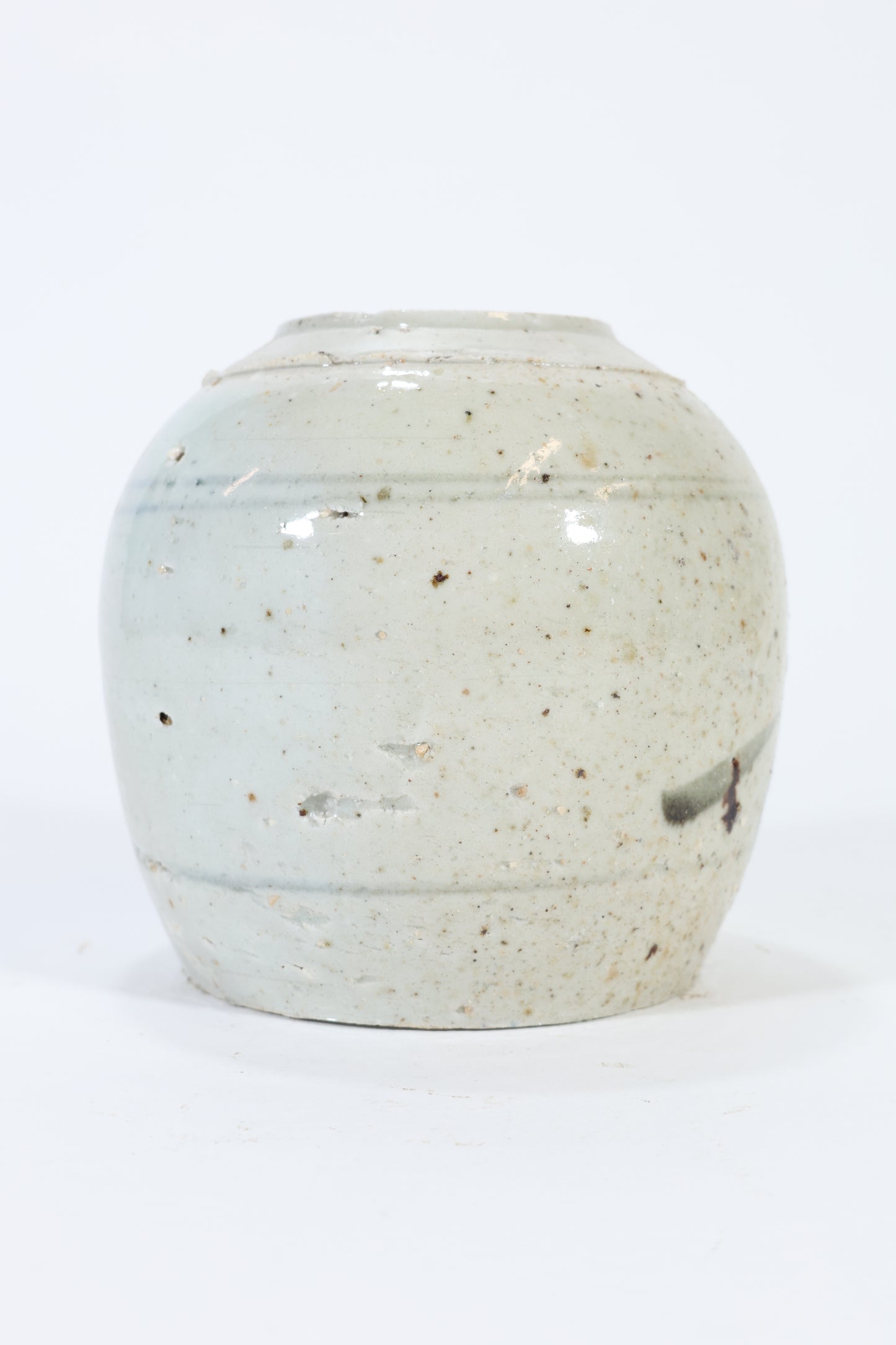 Chinese Stoneware Jar with Brushwork Decoration