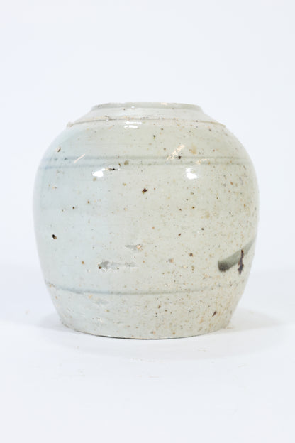 Chinese Stoneware Jar with Brushwork Decoration