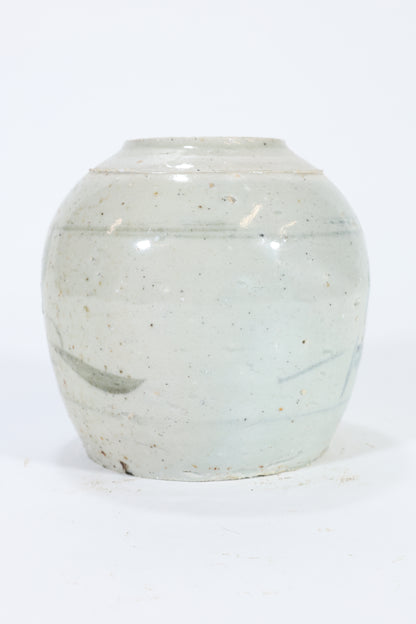 Chinese Stoneware Jar with Brushwork Decoration