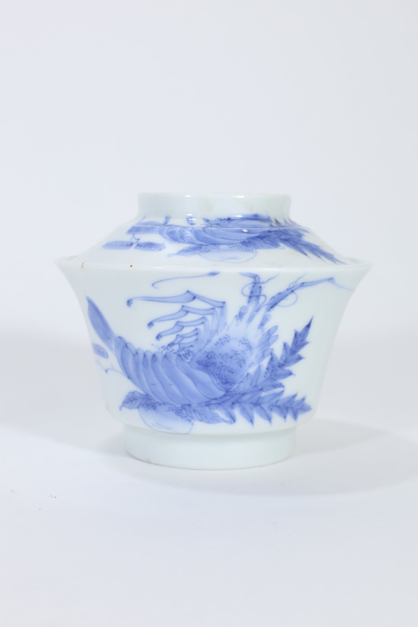 An Unusual Blue and White Chinese Covered Bowl with Lobster