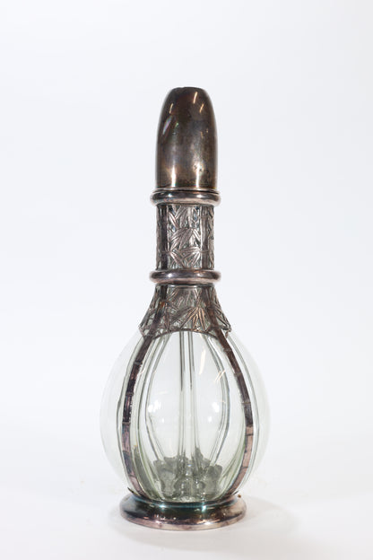 Sterling Silver-Mounted Glass Decanter