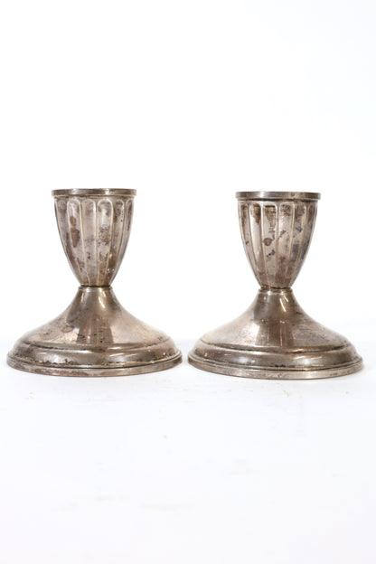 Pair of Sterling Silver Candlesticks