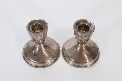 Pair of Sterling Silver Candlesticks