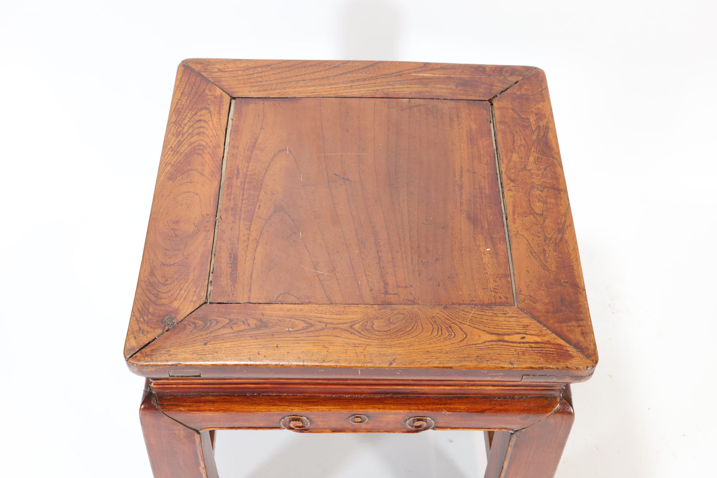 Chinese Hardwood Table With Carved Scrollwork