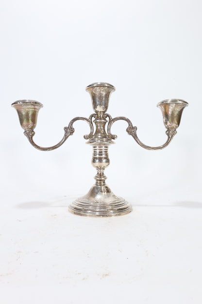 Pair of Gorham Sterling Silver Three-Light Candelabra